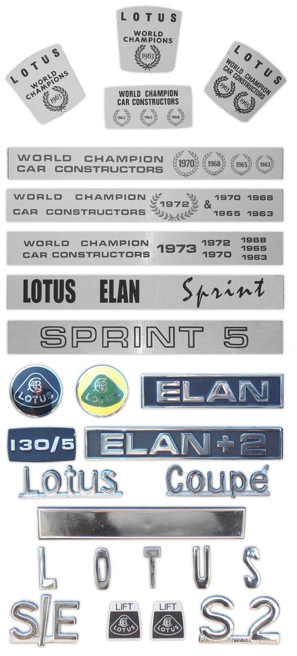 Mick Miller Classic Lotus Badges